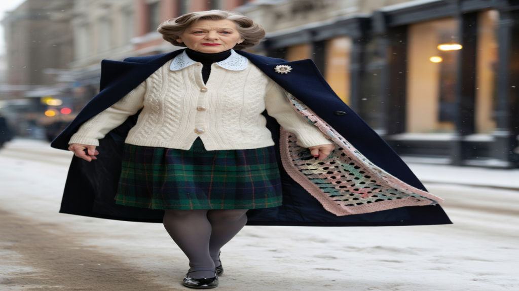 motif grand-mère tendance hiver