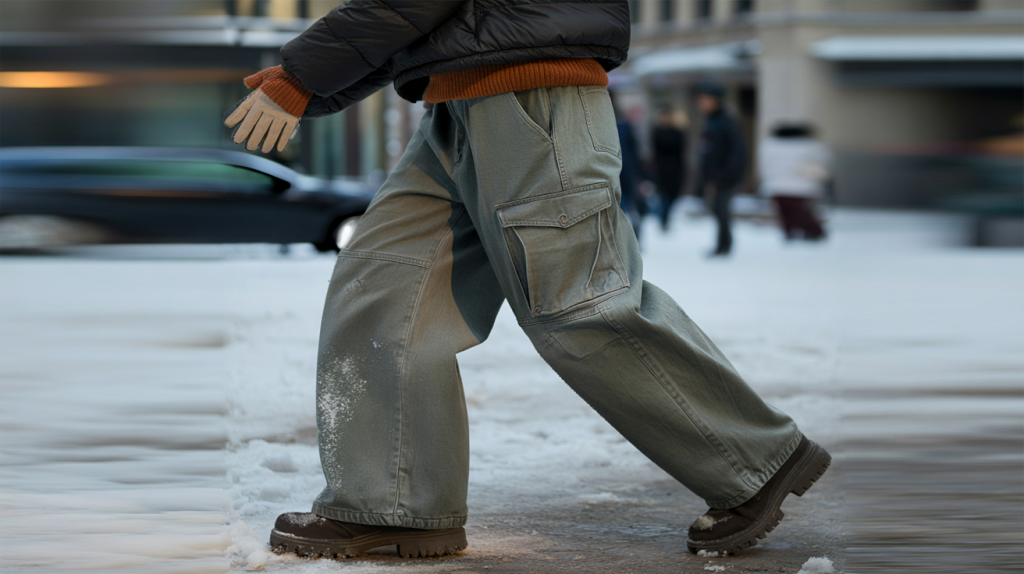 pantalon cargo Y2K hiver