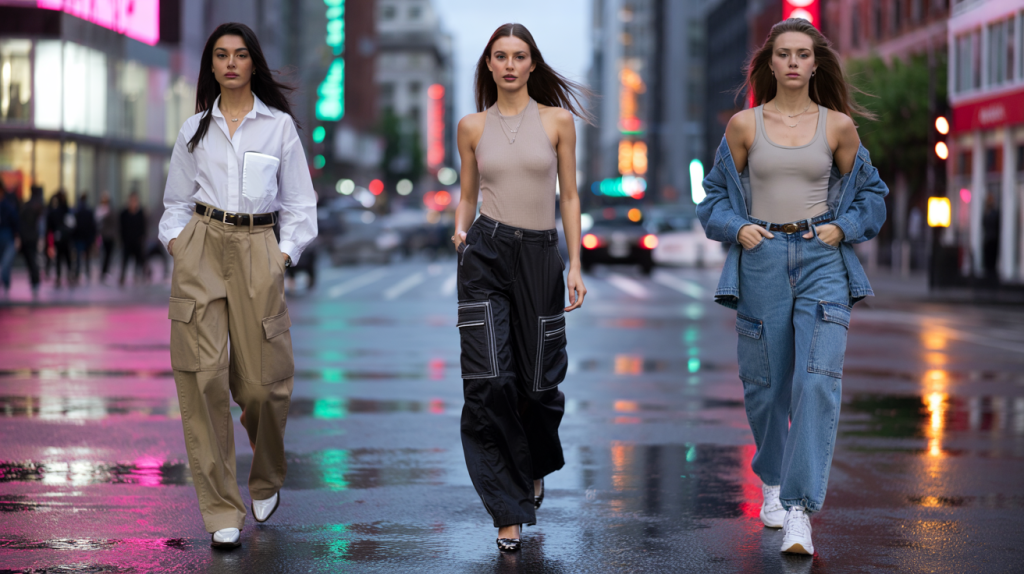 pantalon cargo années 2000 tendance