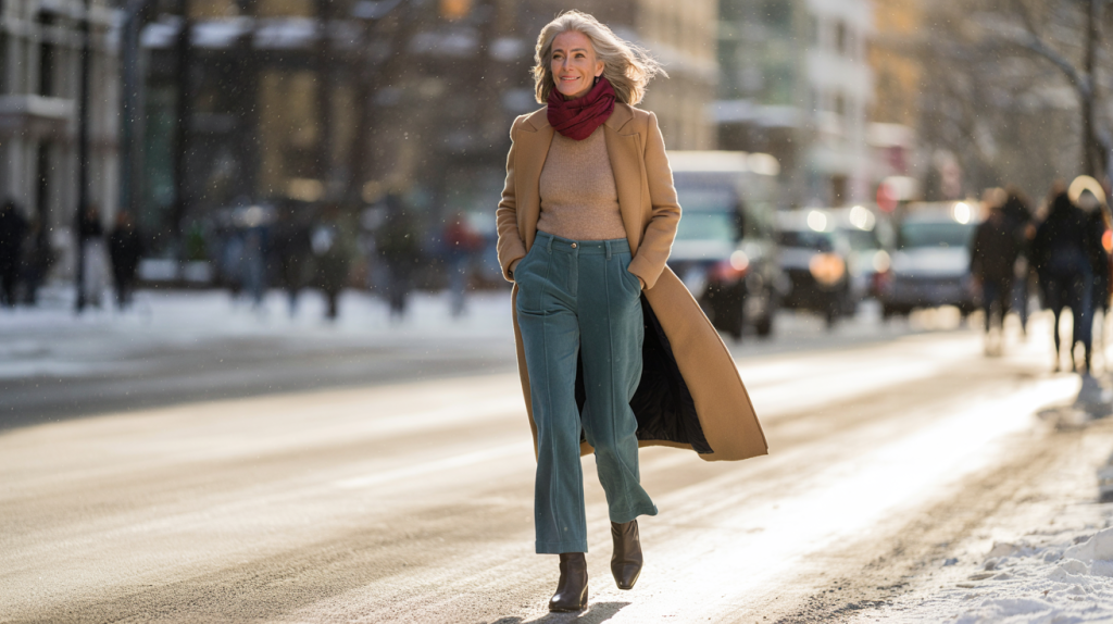 pantalon confortable hiver femme 50 ans