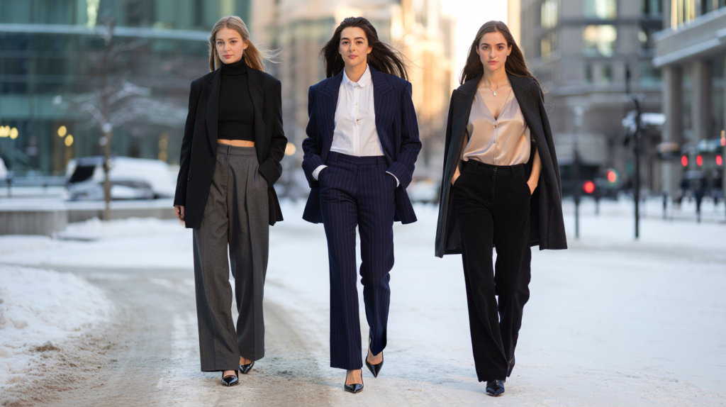 pantalon tailleur femme tendance hiver 2025