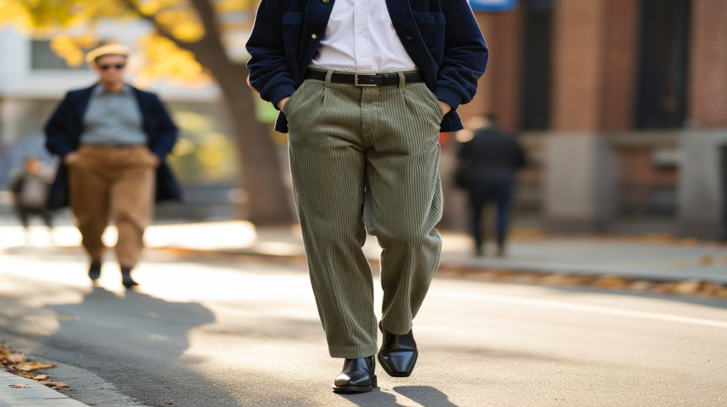 pantalon velours côtelé années 90