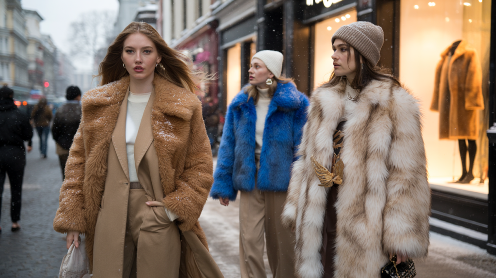 retour de la fausse fourrure cet hiver