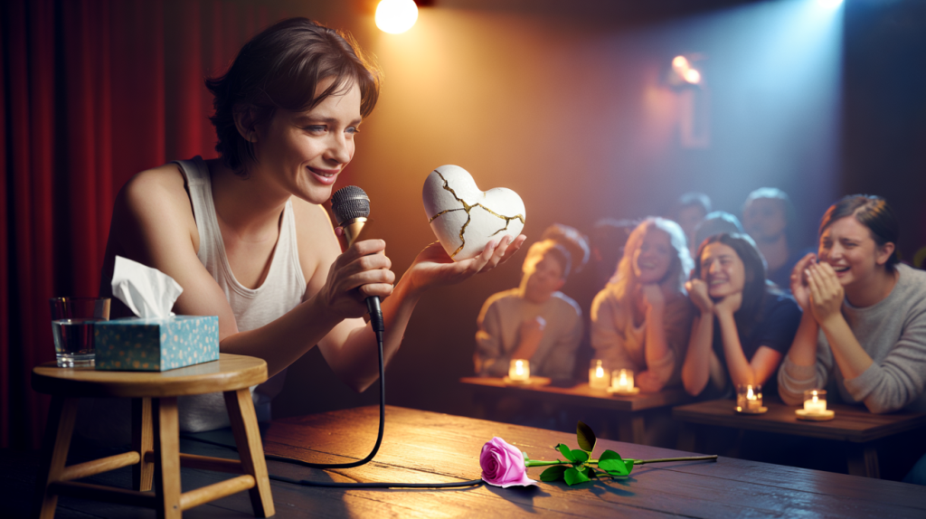 spectacle humour deuil amoureux