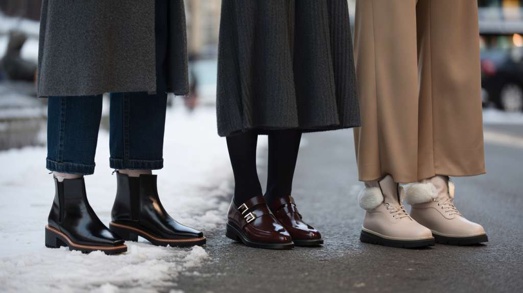 tendance chaussures hiver 2025 femme chic confort