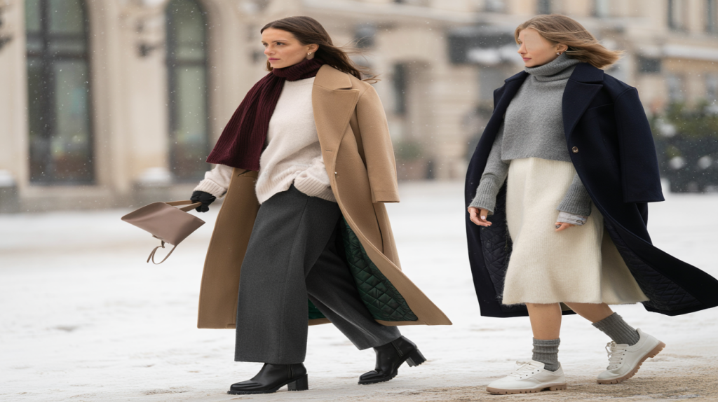 tenue chic et confortable hiver femme