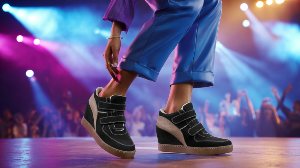 Blue Ivy baskets compensées Isabel Marant