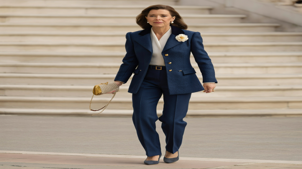 Caroline de Monaco tailleur-pantalon