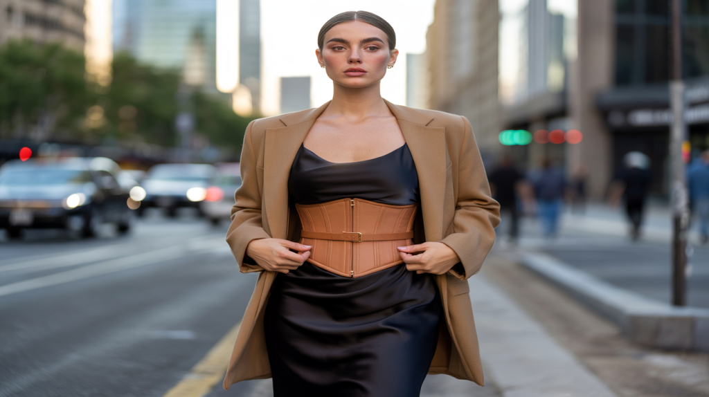 Ceinture corset tendance 2000s