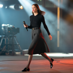 Charlotte Cardin jupe Gucci