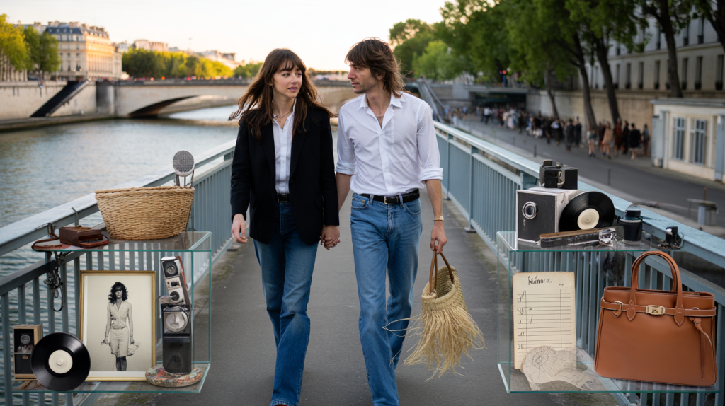 Charlotte Gainsbourg Lou Doillon passerelle Jane Birkin