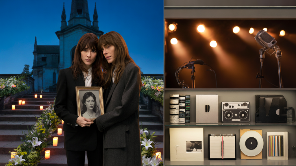 Charlotte Gainsbourg et Lou Doillon hommage Jane Birkin