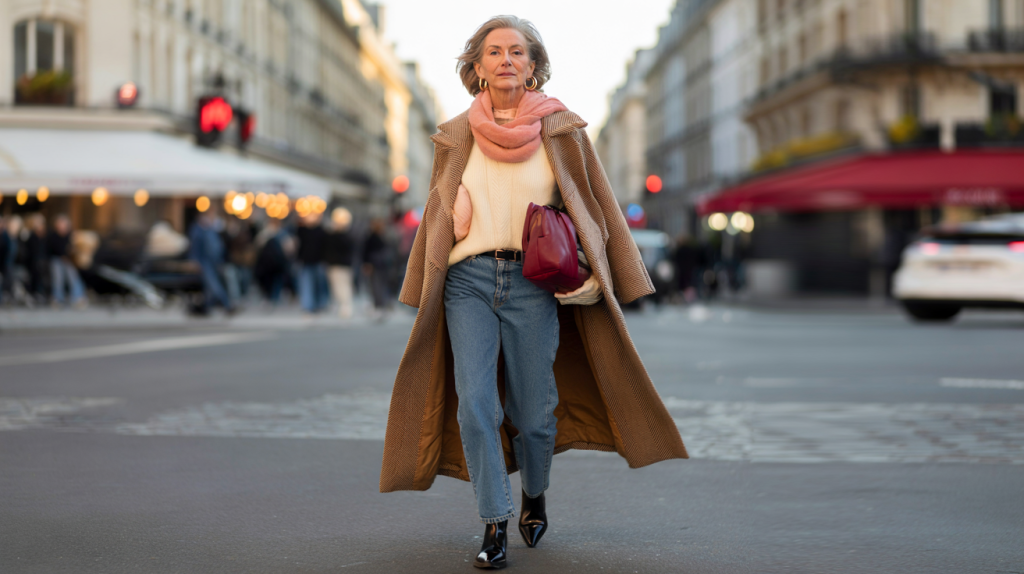 Clémentine Célarié look manteau