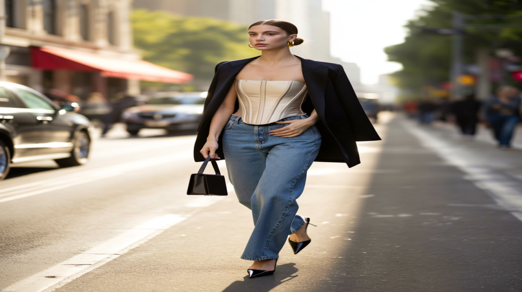 Hailey Bieber corset