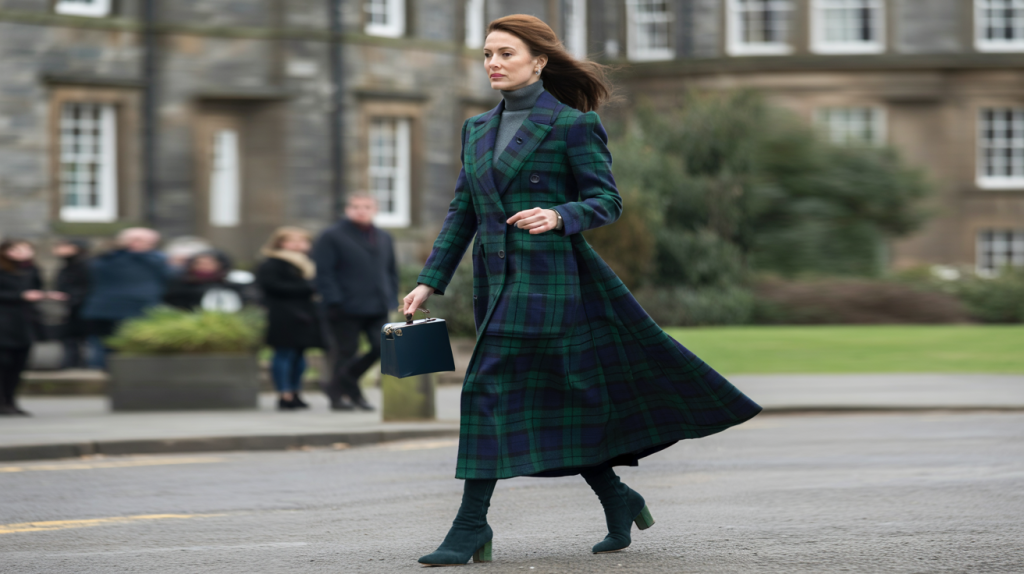 Kate Middleton manteau tartan