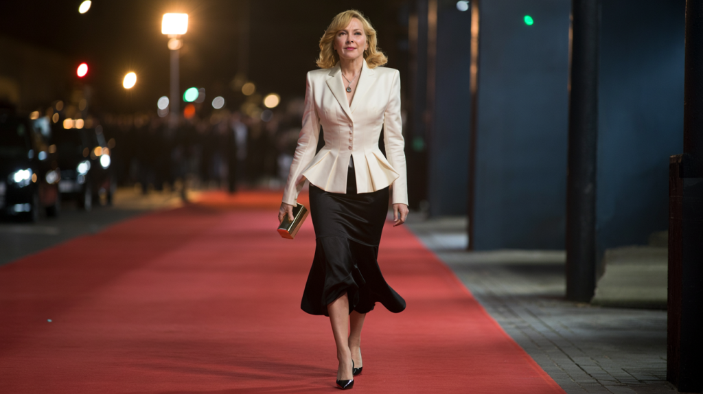 Kim Cattrall tailleur Dior