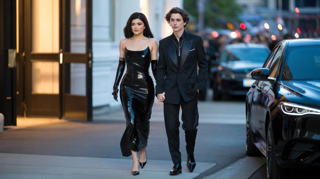 Kylie Jenner Timothée Chalamet looks coordonnés