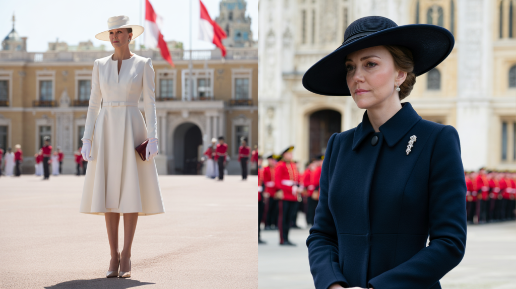 Look de Charlène de Monaco inspiré de Kate Middleton