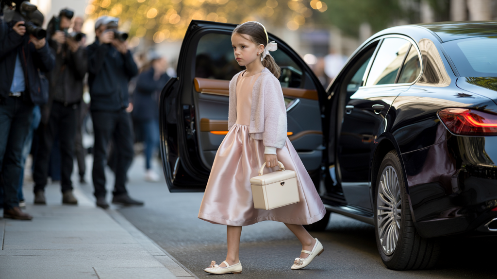 Look de luxe Harper Beckham