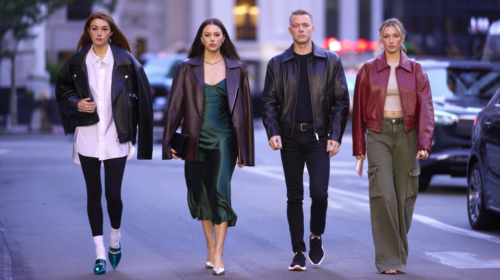 Looks de célébrités en veste en cuir