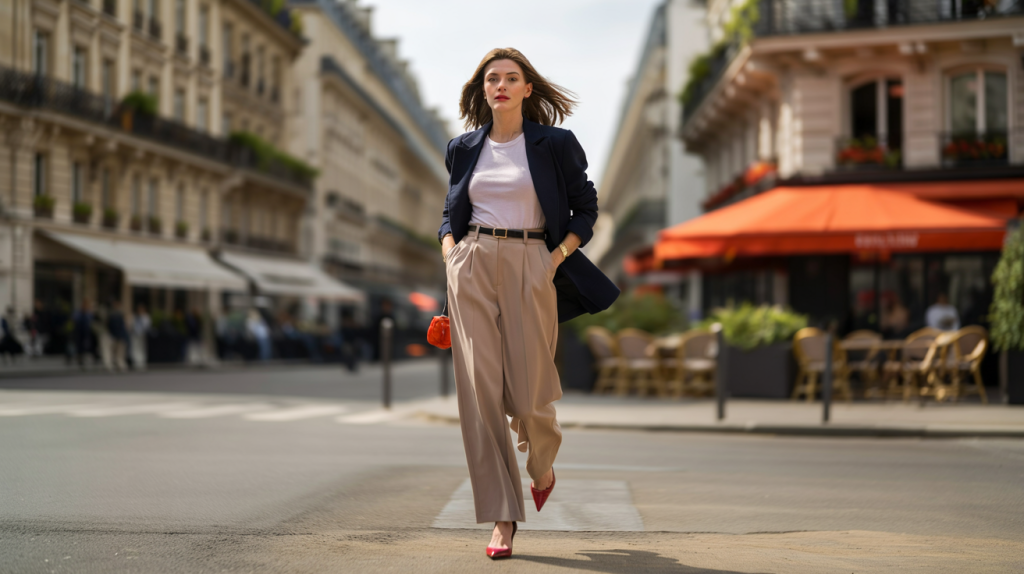 Lorie Pester look pantalon tendance