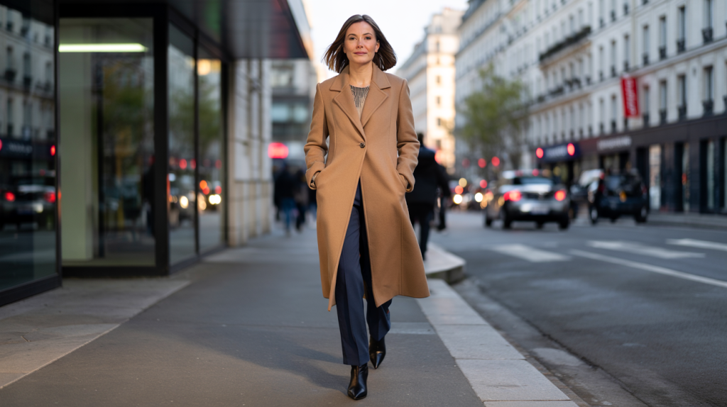 Ophélie Meunier manteau tendance