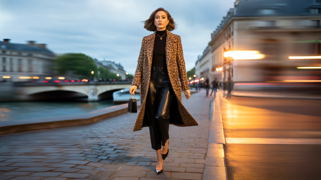 Philippine Leroy-Beaulieu look animalier