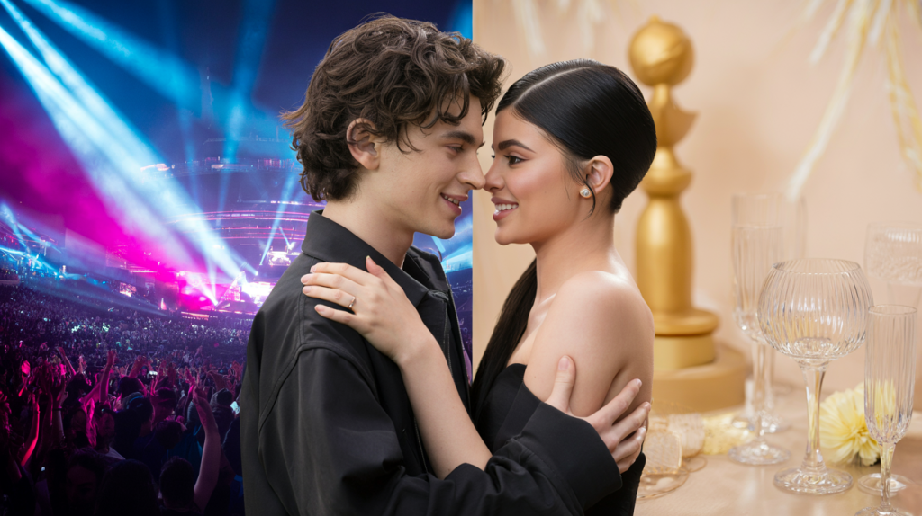Timothée Chalamet Kylie Jenner mains baladeuses