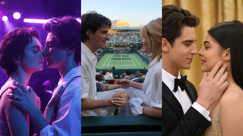 Timothée Chalamet Kylie Jenner mains baladeuses