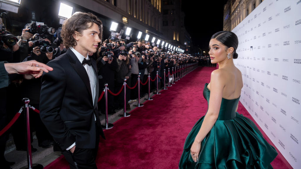 Timothée Chalamet Kylie Jenner tapis rouge