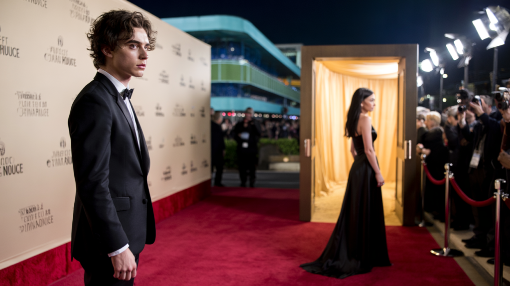 Timothée Chalamet Kylie Jenner tapis rouge photos