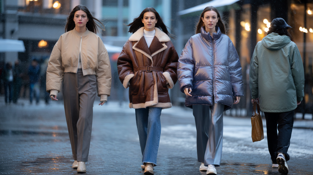 blouson tendance hiver femme 2025