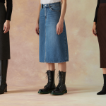 bottes avec jupe droite