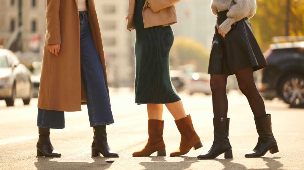 bottes mi-mollet comment les porter (jean, robe, jupe)