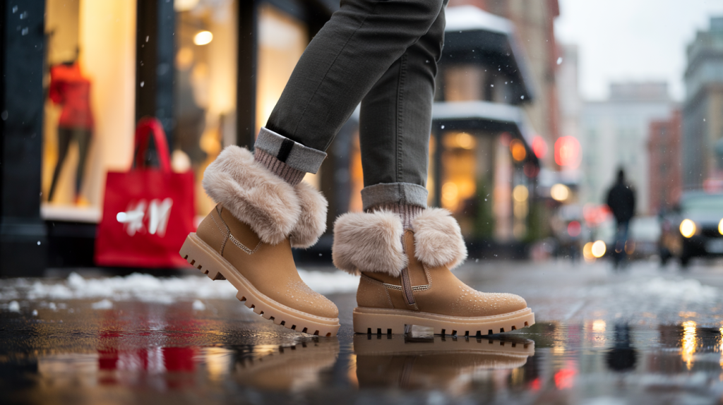 bottines fourrées H&M