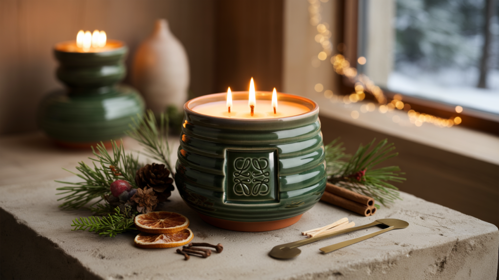 bougie parfumée Loewe senteur Noël