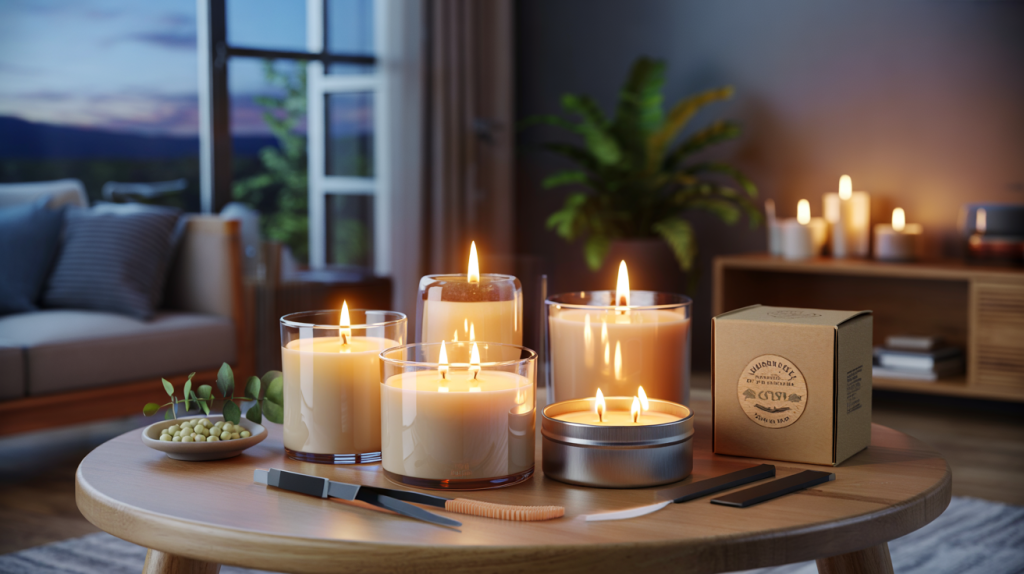 bougies en cire de soja écologiques