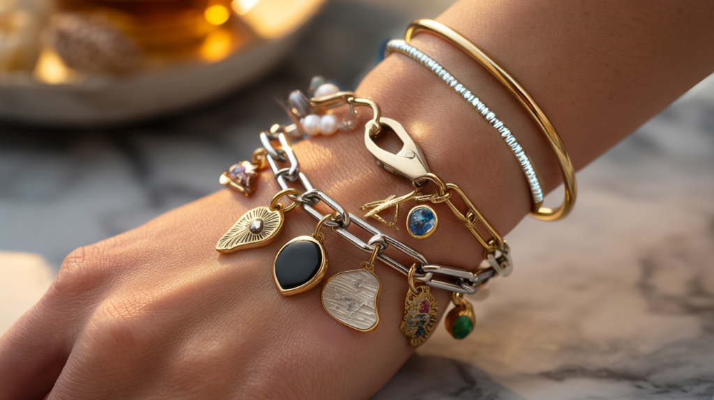 bracelet à breloques tendance