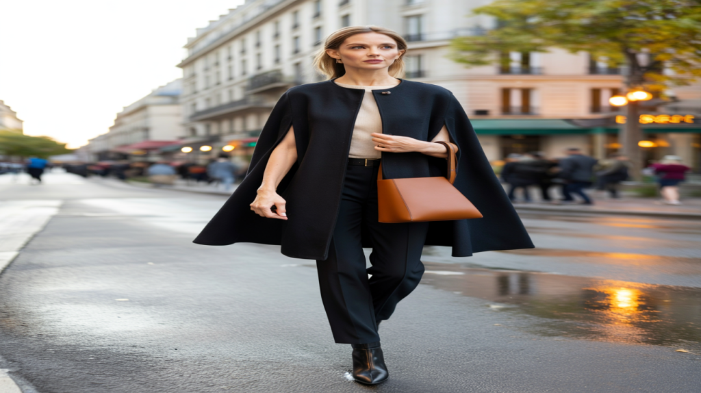 cape noire femme