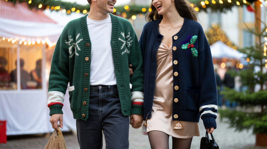 cardigan kitsch Noël