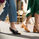 chaussures col V femme