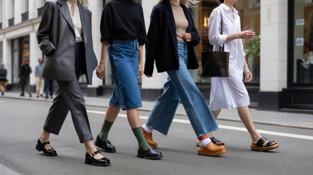 chaussures grand-mère à la mode