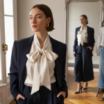 chemisier col lavallière