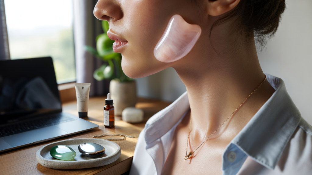 collier gua sha pour le visage