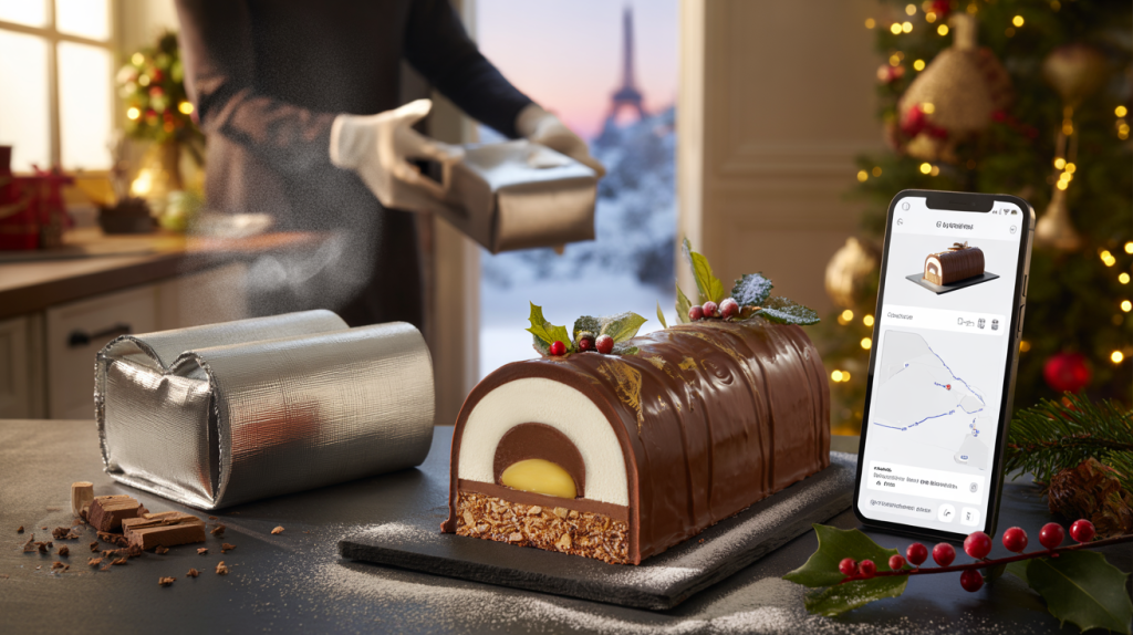 commande bûche de Noël en ligne