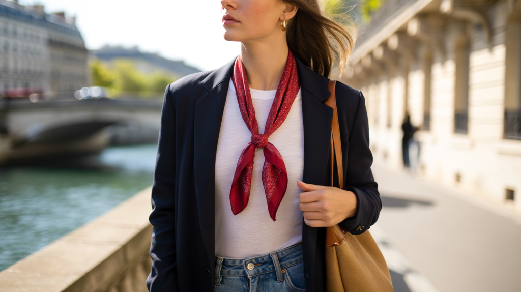 comment porter un foulard à la française