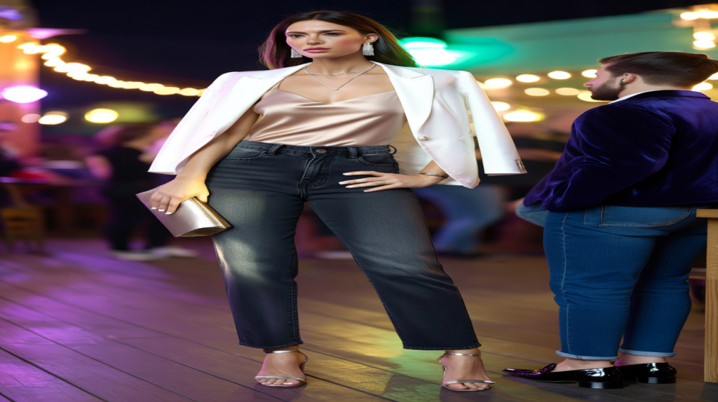 comment porter un jean pour une soirée festive