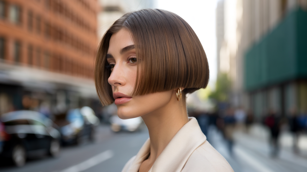 coupe carrée Hailey Bieber