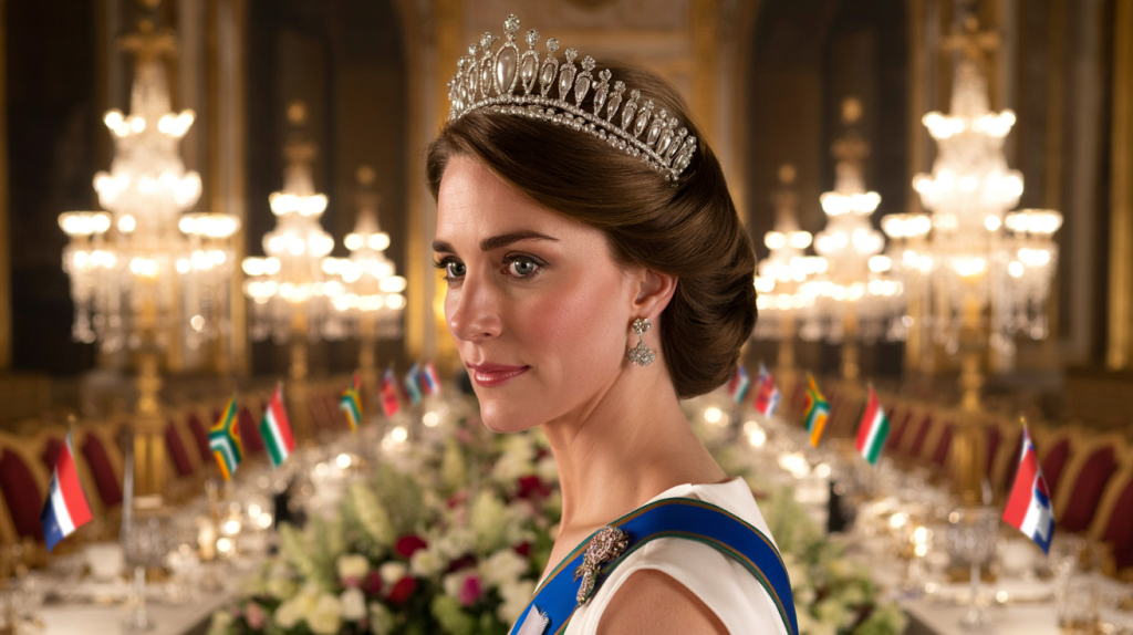 diadème de Lady Diana porté par Kate Middleton