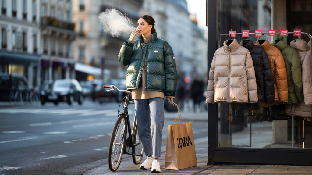 doudoune Zara moins de 60 euros